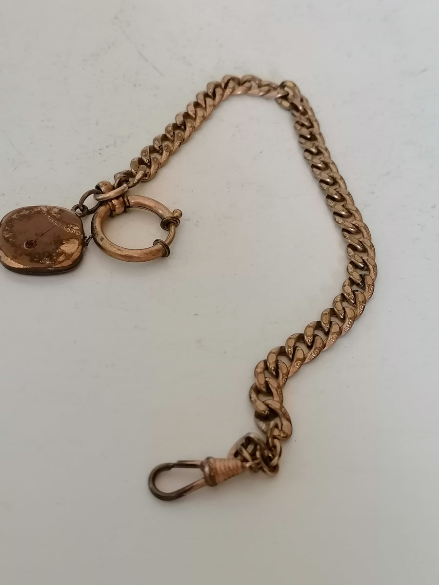 Chaîne De Montre De Gousset Vintage - Dorée, Style Moderne, Origine France | Occasion Bon État