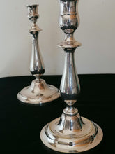 Charger l'image dans la galerie, Paire de bougeoir Louis Philippe argenté