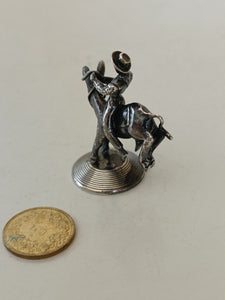 Figurine en argent massif Hollandais milieu XXÈME, don Quichotte