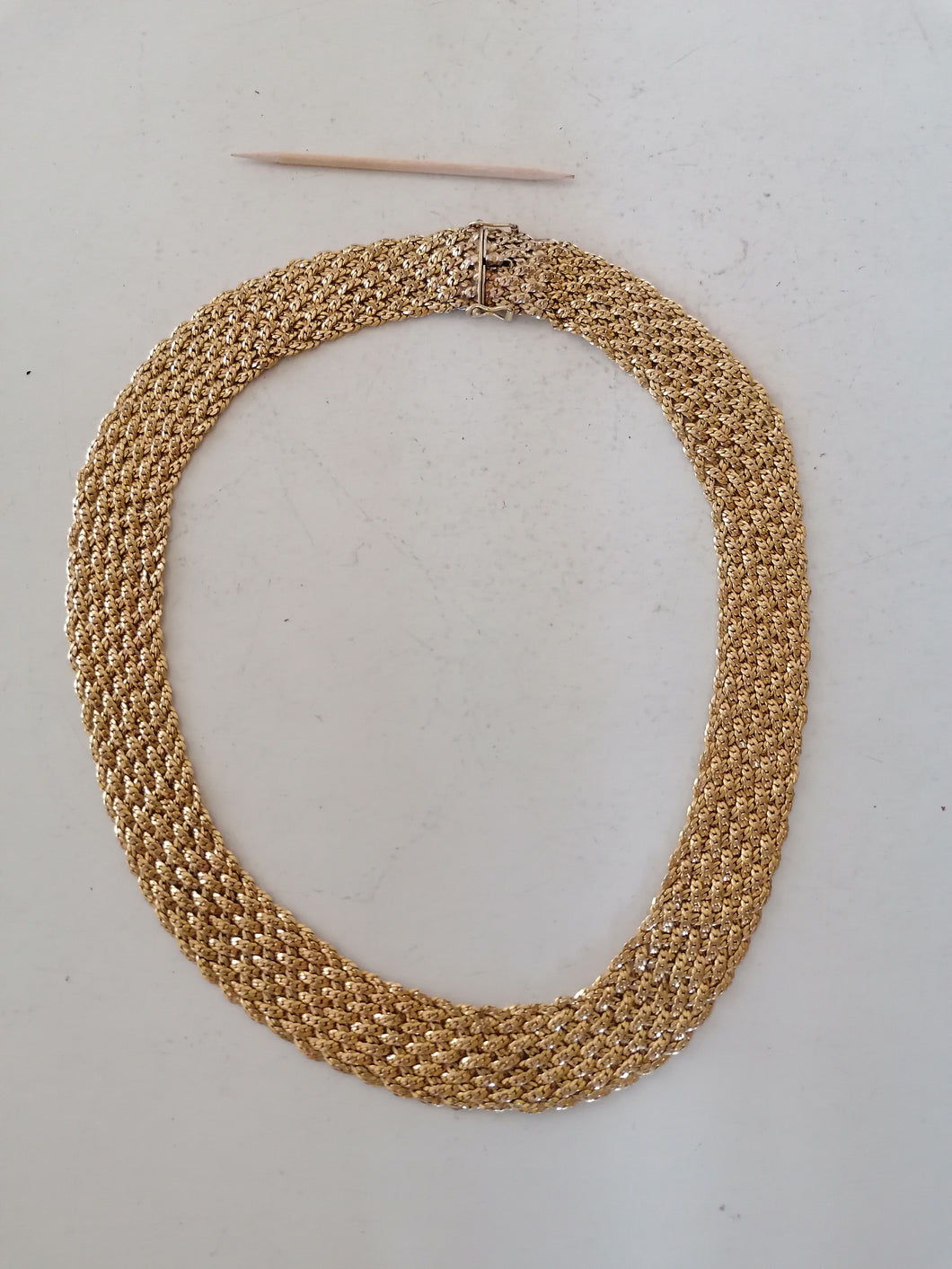 Collier vintage maille  or laminé ( amerikaner) belle qualité en parfait état
