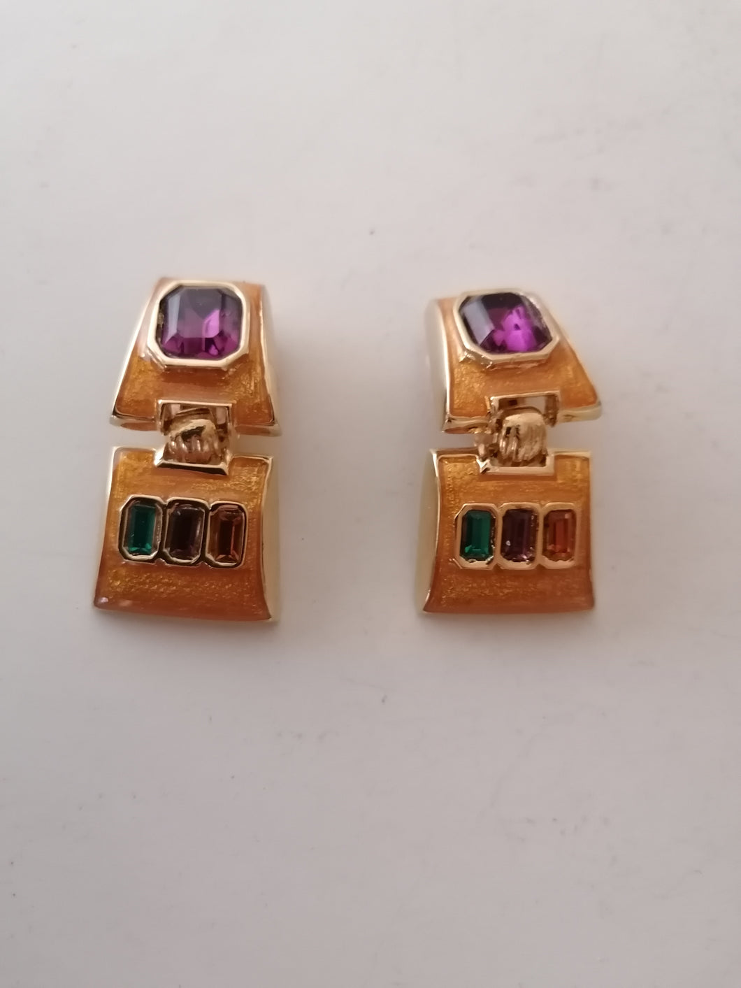 Kenneth lane ﻿﻿Paire de clip d'oreille vintage doré en parfait état
