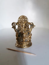 Charger l&#39;image dans la galerie, Statuette de ganesh en bornze doré. Inde XXème
