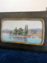 Charger l&#39;image dans la galerie, Miniature gouache, vue de Genève et de l&#39;île Rousseau , fin XIXe parfait état.
