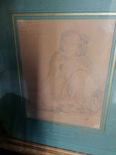 Charger l&#39;image dans la galerie, Fromentin esquisse au crayon original, provient de la vente de son atelier avec cachet et numéro de lot en bas à droite. Parfait état, sujet personnage orientale.
