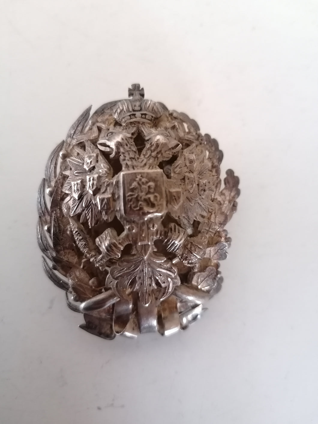 Médaille école militaire Russe Impérial, période pré révolutionnaire. En argent massif modèle rare Académie technique