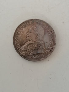 Rome Pie IX 1846-1878 - 1 lire 1866 argent SPL