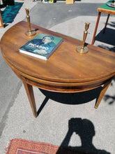 Charger l&#39;image dans la galerie, Table mi lune d&#39;époque Directoire en noyer
