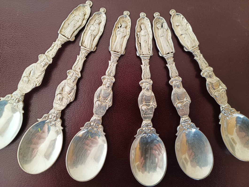 Rare série de cuillère d'apôtre style XVIIE allemand