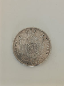 5 lire Napoléon I 1814 Empereur et roi d'Italie