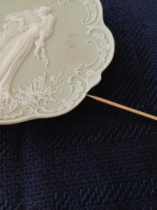 Schafer porcelaine romantique en biscuit allemand vers 1900