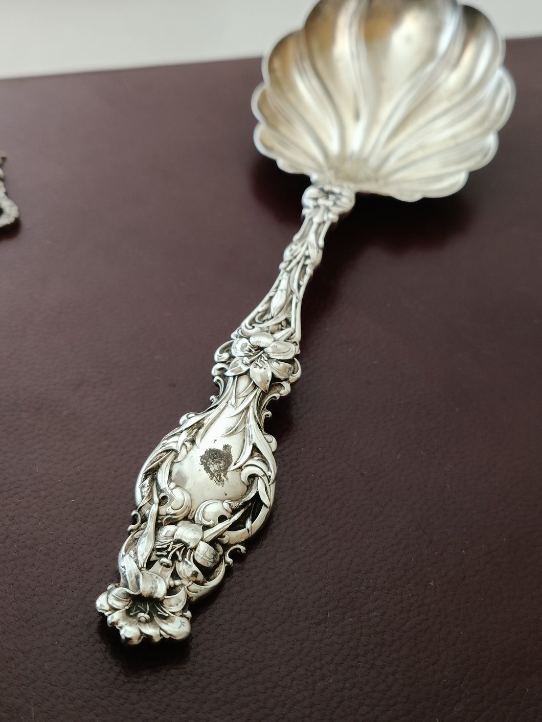 Lily par Whiting cuillère art nouveau  Sterling vers 1900