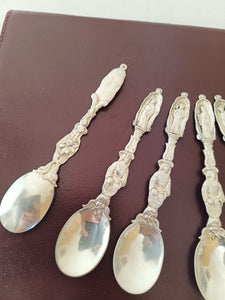Rare série de cuillère d'apôtre style XVIIE allemand