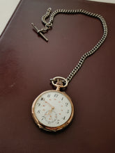 Charger l&#39;image dans la galerie, Montre de poche (homme) boîtier en argent massif et doré. Première moitiée Xxème travail Suisse
