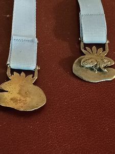 Bijoux fantaisie argenté grenouille griffé Masj