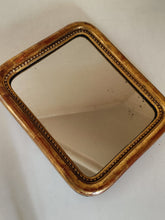 Charger l&#39;image dans la galerie, Petit miroir doré à la feuille Louis Philippe
