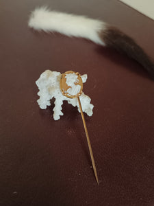 Épingle à chapeau, avec camé ancien