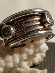 Bague argent et cristaux taillé belle qualitée