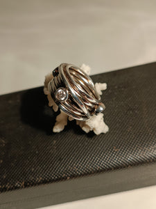 Bague argent et cristaux taillé belle qualitée
