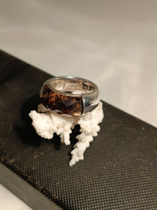 Esprit bague argent et cristal taillé