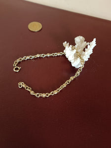 Petit bracelet en laiton doré , belle qualitée , maille soudé