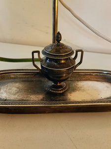 Ravissante lampe de bureau style "bouillotte", abat-jour et feux réglable