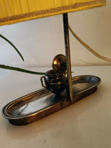 Ravissante lampe de bureau style "bouillotte", abat-jour et feux réglable