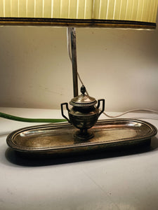 Ravissante lampe de bureau style "bouillotte", abat-jour et feux réglable