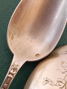 Rare série de 6 cuillère Mazagran ou dite soda en argent massif Français orfèvre Ravinet D'enfert vers 1920.