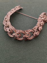 Charger l&#39;image dans la galerie, Henry Birks Montréal bracelet en argent Sterling serties Marcassite vers 1920-1930 parfait état
