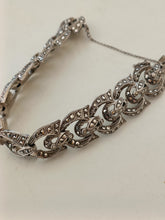 Charger l&#39;image dans la galerie, Henry Birks Montréal bracelet en argent Sterling serties Marcassite vers 1920-1930 parfait état
