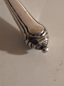 Rare fourchette Autriche Hongrie début XIXÈME région Tchécoslovaquie. Manche en argent plein