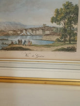 Charger l&#39;image dans la galerie, Lithographie vue de Genève à la fin du XIXÈME par Bocler d&#39;Albe . Avec cadre doré .
