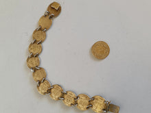 Charger l&#39;image dans la galerie, Bracelet monnaie Napoléon III 20 centimes de l&#39;empire doré et monté . Jolie travail
