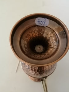 Vase en cuivre hébreux, probablement pour rituel avec décors traditionnel 