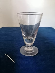 Grand verre soufflé  épais XIXème