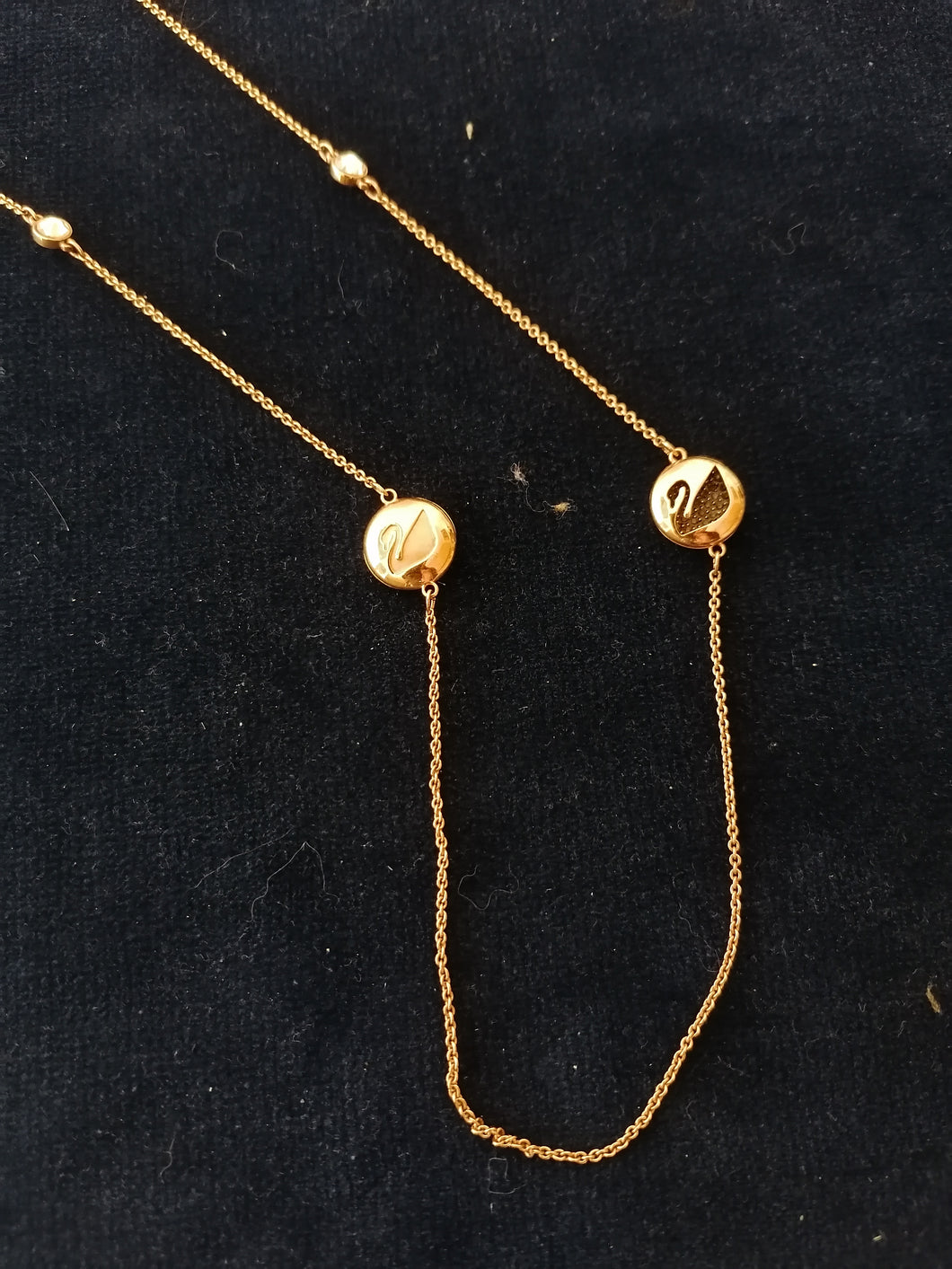 Swarovski Collier en chaîne fine, avec petit pendentif intégrés