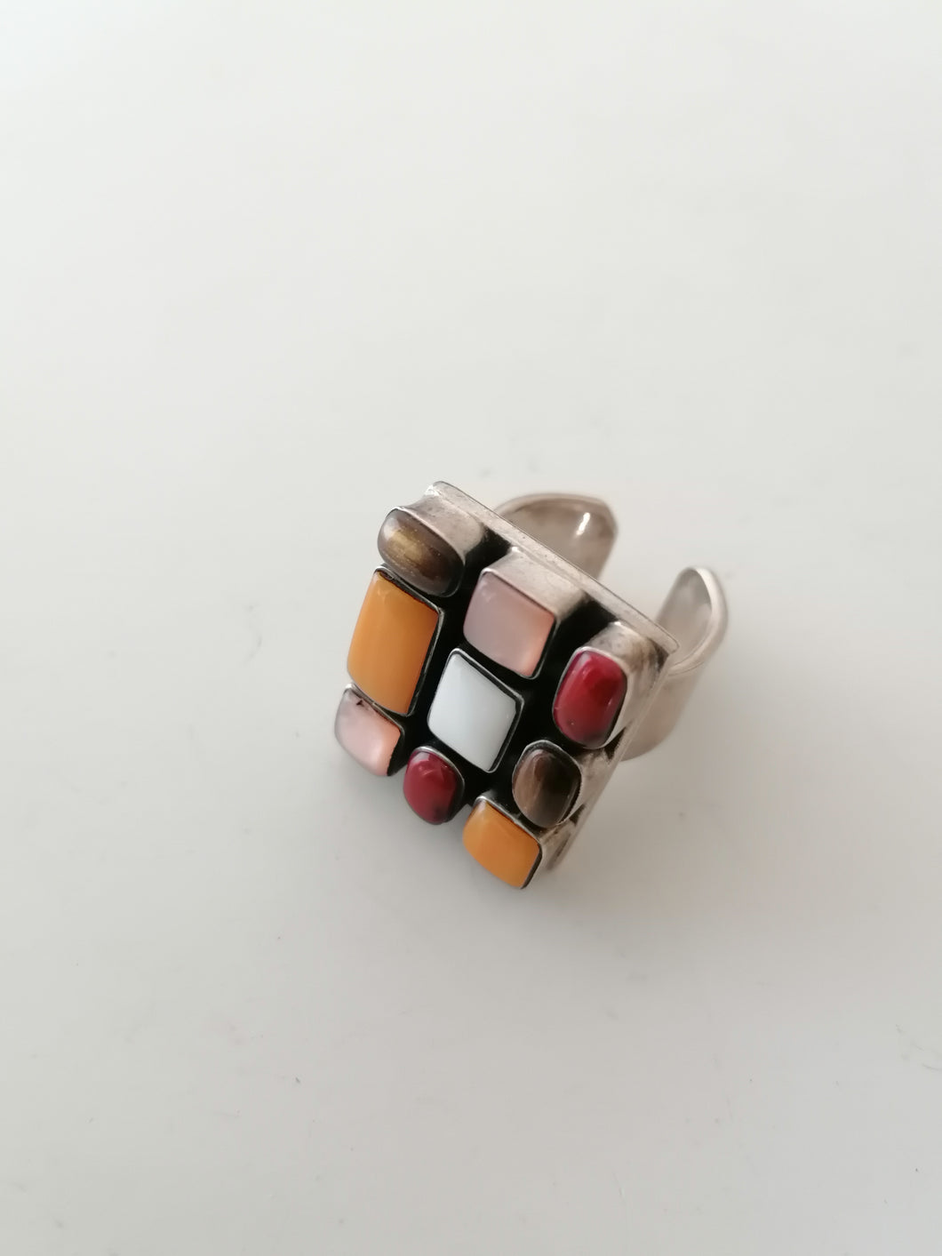 Bague en argent et pierre, made in Mexico 