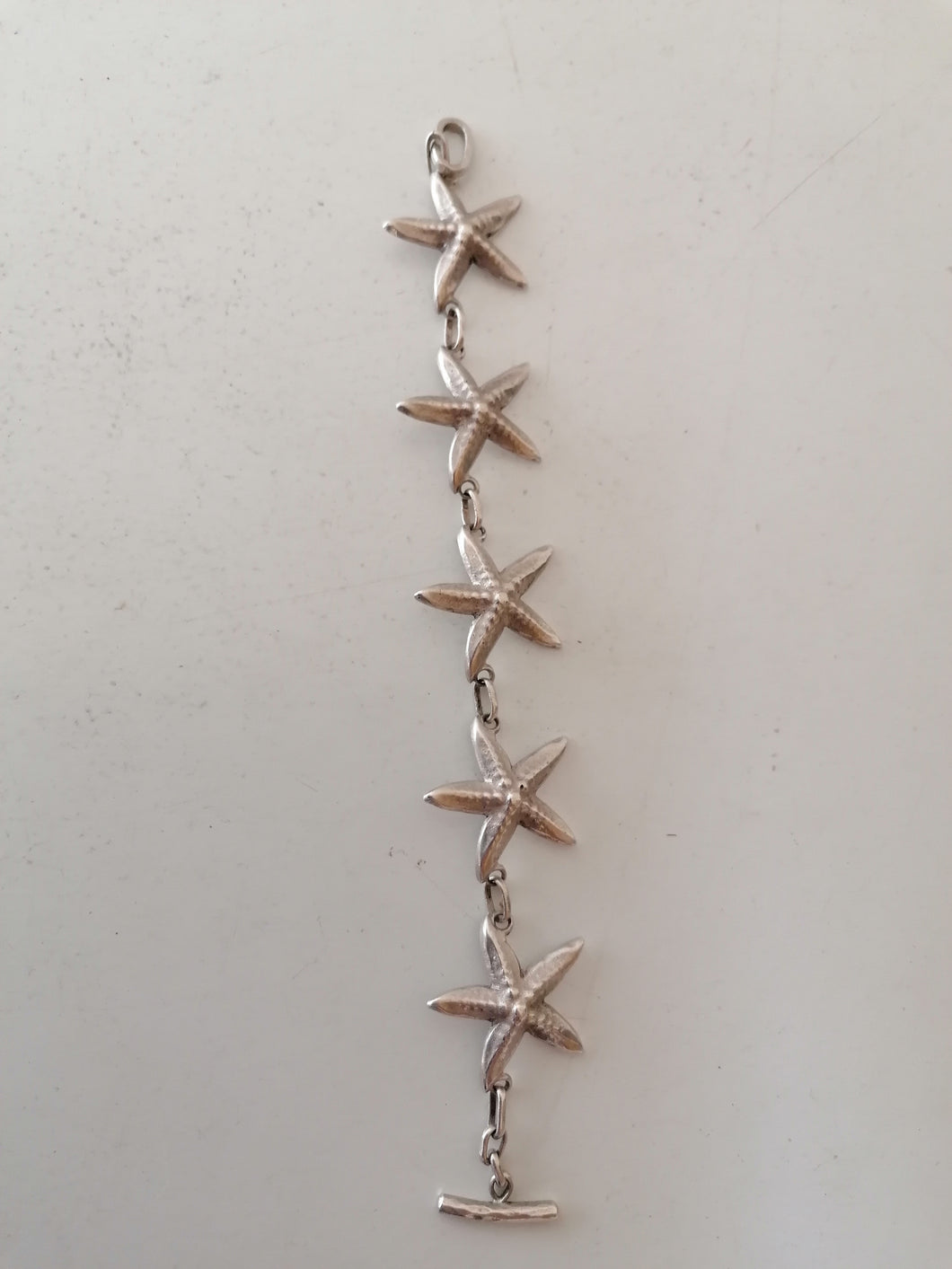 Delavan bracelet Art déco étoile de mer en argent massif.