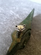 Charger l&#39;image dans la galerie, Bague tête de chat en argent massif,
