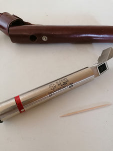 Bleeker saccharimeter Instrument de mesure du sucre dans un liquide. Fabriqué en Hollande, avec son étui. 