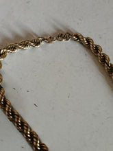 Charger l'image dans la galerie, Collier maille corde torsadée, argent massif doré . Vers 1970-80
