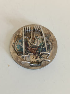 Médaille Protestante badge argenté, 400 ans de Calvin