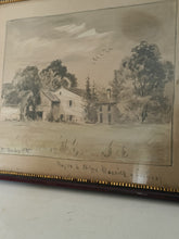 Charger l'image dans la galerie, Aquarelle signée Dulex 1925 , la maison de Philippe Monnier à Cartigny Genève.
