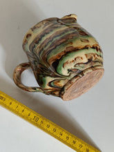 Charger l'image dans la galerie, Pichet en céramique jaspé, probablement haute Savoie . Signé F
