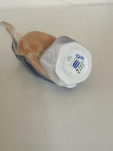 Martin pécheur royal Copenhague en porcelaine dure. Parfait état XXème