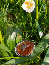 Charger l'image dans la galerie, Broche argent en ambre baltique XXÈME
