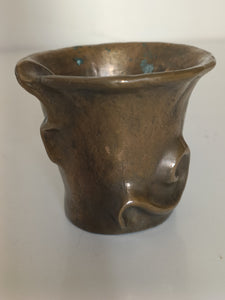 Garouste et Bonneti Rare vase en bronze fin XXÈME numéroté 7/8 , cachet fonderie d'art  Barthélémy,