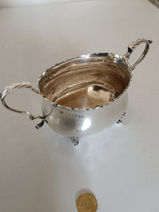 Sucrier en argent massif Sterling Anglais