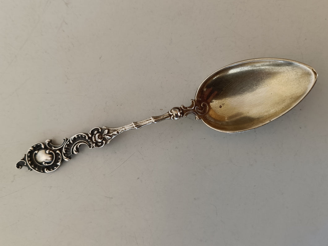Rocaille Louis XV petite cuillère à café en argent