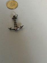 Charger l&#39;image dans la galerie, Pendentif ancre en argent massif , attention il pique
